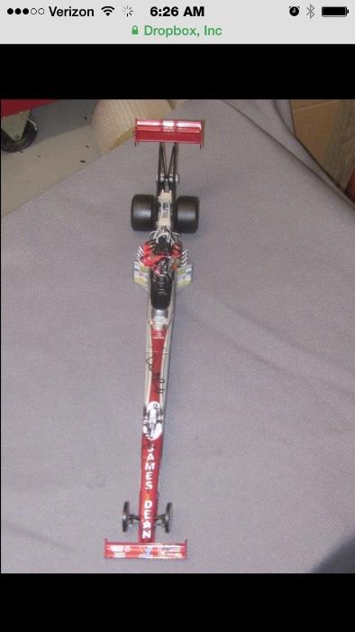 James Dean Dragster - Signed Darrell Russell