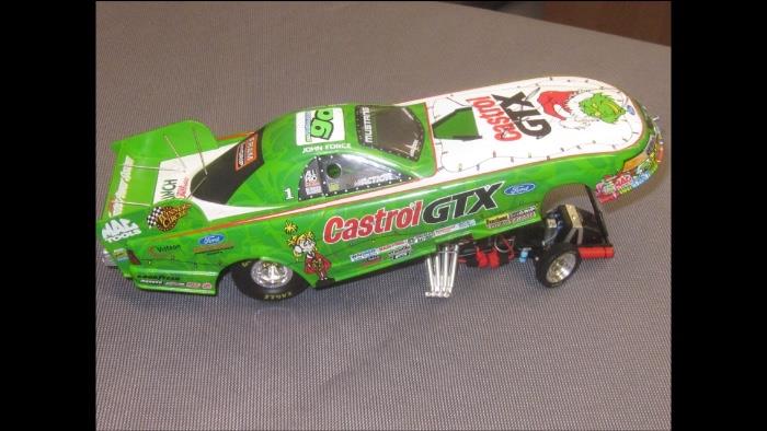 Grinch Castrol GTX Funny Car - John Force Signed