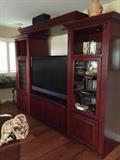 Cherrywood Lighted Wall Unit
