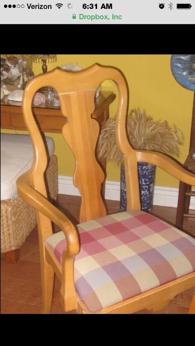 Pine Table and 6 Chairs