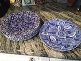 Blue and White Plates
