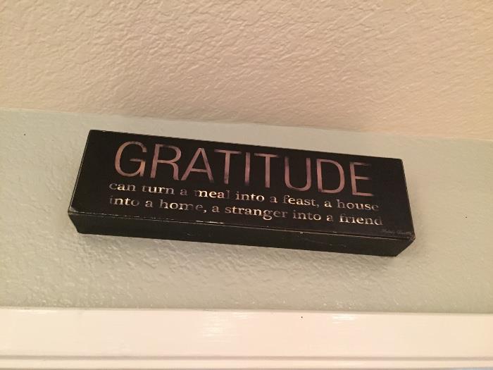 Gratitude Sign