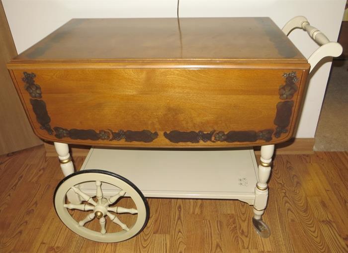 Antique tea cart Ethan Allen