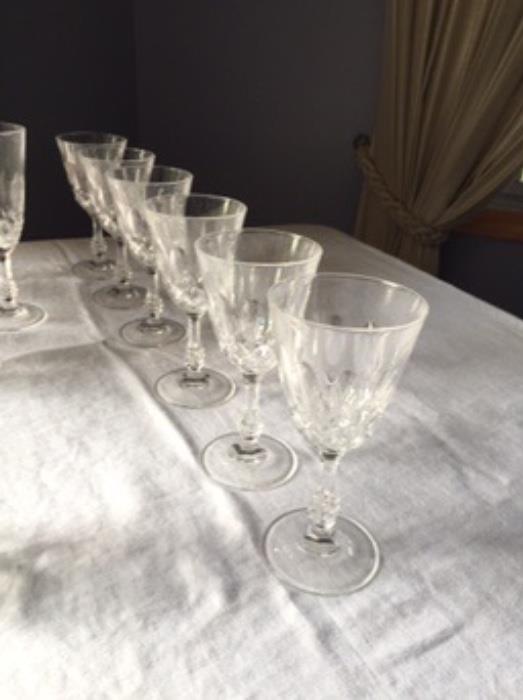 Waterford white wine glasses