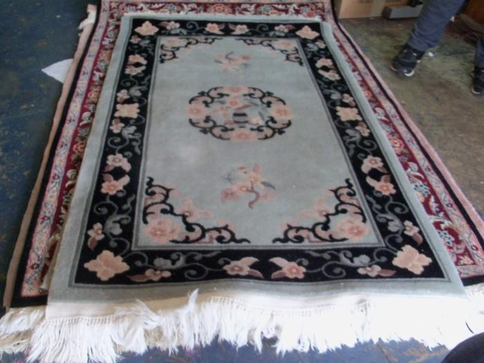 SILK RUG BROUGHT BACK FROM EUROPE