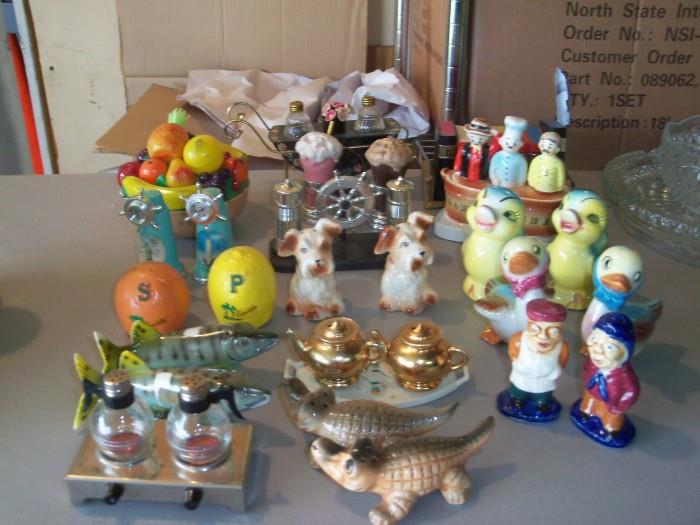 COLLECTION OF SALT & PEPPER SHAKERS