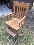 Fold out High Chair Rocker one of two different
