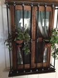 Decorative Wall Piece OAK and Rod Iron