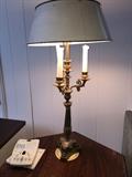 Antique Brass Lamp (those are candles around the bulb)
