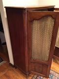 Vintage Dresser Looks to have been hand carved detail with removable curtains