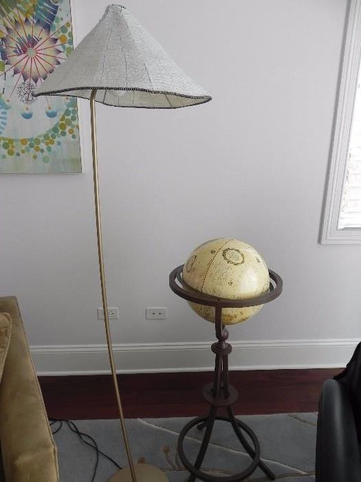 Floor lamp and globe
