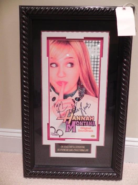 Signed Hannah Montana with Billy Ray with authenticity