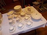 Harmony House China - Monticello pattern - 56 pieces
