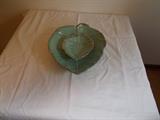 California USA Pottery - 1 LARGE & 1 SMALL Leaf Platter/Bowl