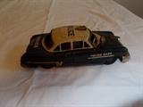 VINTAGE Metal Police Car - tires intact - coloring is great!!!