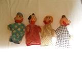 Set of 4 Puppets - Left to Right:  Popeye; Olive Oyle; Swee Pea; Wimpie - Great Condition - What a fun collectible!!! - obviously, will be sold as a set!!!!!!!