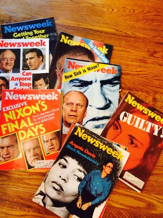 newsweek magazines - " Nixon Era" 