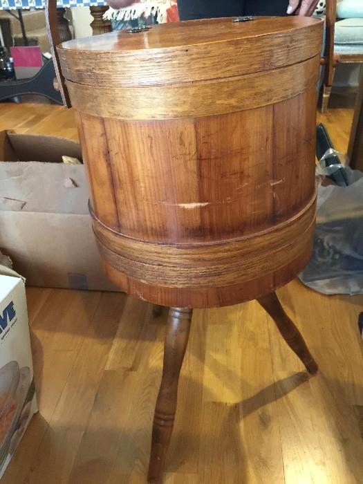 Vintage Sewing Barrel