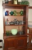 This is a great 2pc china hutch.  Glassed door has original key.