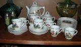 1950s childs tea set - 3 kitties.