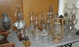 Collection of oil lamps.