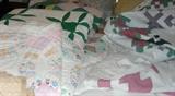 Many old quilts