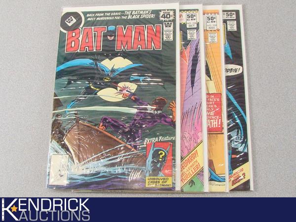 3 - 1964 Series DC and 1 Whitman Batman Comic Books
