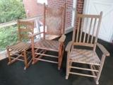 Rocking Chairs - One for baby bear, mama bear and daddy bear