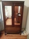 Cedar Lined Armoire with Mirrors