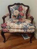 Beautiful chair with ottoman to match