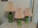 Green lamps