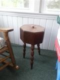 Vintage 3 legged sewing box