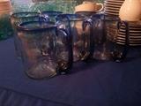 Set of 6 glass mugs