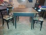 Vintage table and 4 chairs
