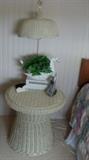 Vintage 60"s White Wicker