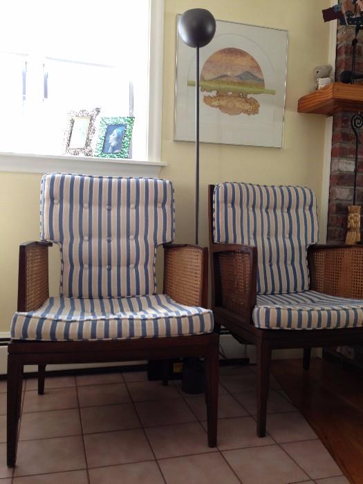 Cane Arm Chairs 