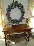 Wood and iron desk