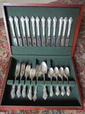 65pc Oneida Sterling flatware, Melbourne pattern