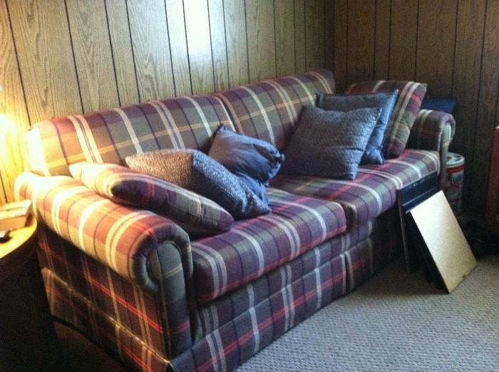 Queen-size sofa bed.