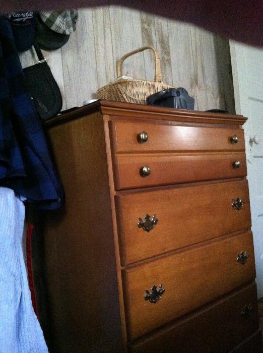 Four-drawer dresser.
