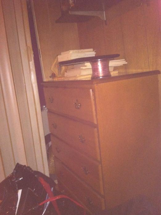 Another four-drawer dresser. Pardon the lighting, this is a poorly-lit spot in the house.