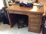 TWO sided antique desk ...