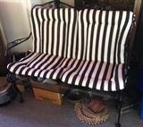 wrought iron love seat