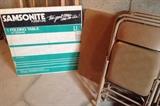 never used in box Samsonite card table/chairs