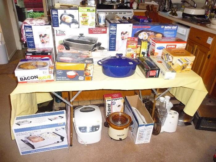 lots of new kitchen gadgets
