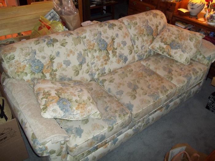This is a queen sofa bed also has twin sofa bed to match.
