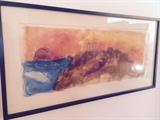 Litho by Christian Kruck, " Cape Sunium Poseiden Temple"