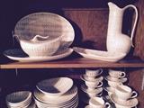 Large Set of Red Wing Dinnerware