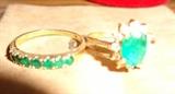 Gold Emerald Rings