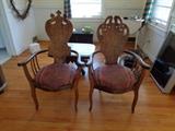 (2) Unusual Antique Scandinavian Chairs